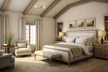 Luxurious Master Bedroom Suite, Contemporary Elegance and Tranquil Retreat, Creating a Luxurious and Relaxing Bedroom Haven.