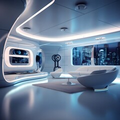 Futuristic Illumination: High-Tech Neon Interiors