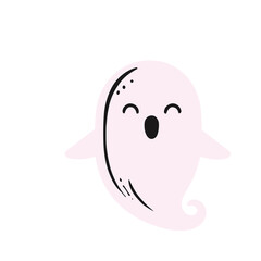  cute funny happy ghosts vector