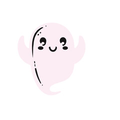  cute funny happy ghosts vector