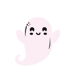 Obraz premium cute funny happy ghosts vector