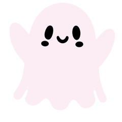  cute funny happy ghosts vector