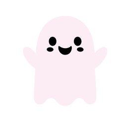  cute funny happy ghosts vector