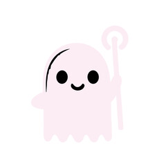 Fototapeta premium cute funny happy ghosts vector