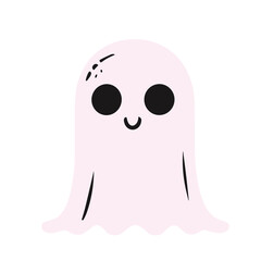  cute funny happy ghosts vector