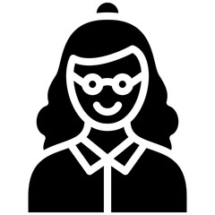 Old Woman vector icon illustration of Housekeeping iconset.