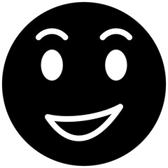 Smiling Face with Smiling Eyes vector icon illustration of Emoji iconset.
