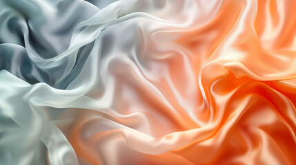 Obraz premium Sherbet Orange and Cool Gray silk background