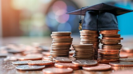 Student Success Scholarship Ideas for College and University Tuition Fees for education, investment and scholarship - obrazy, fototapety, plakaty