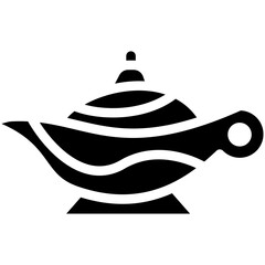 Arabian Magic Lamp vector icon illustration of Ramadan iconset.