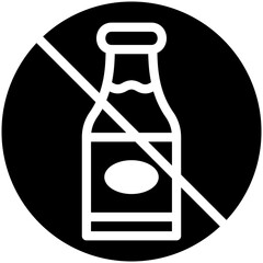 No Drink vector icon illustration of Ramadan iconset.