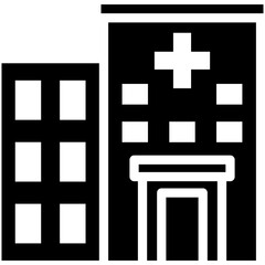 Obraz premium Hospital vector icon illustration of Health Checkup iconset.