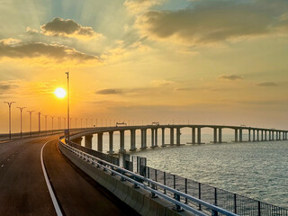 the famous Hong kong-Zhuhai-Macau Brdige or HZMB, the longest bridge in the world spanning accross...