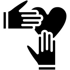 Kindness vector icon illustration of Donations iconset.