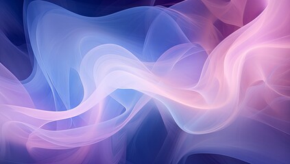 A blue and pink abstract background with wavy lines