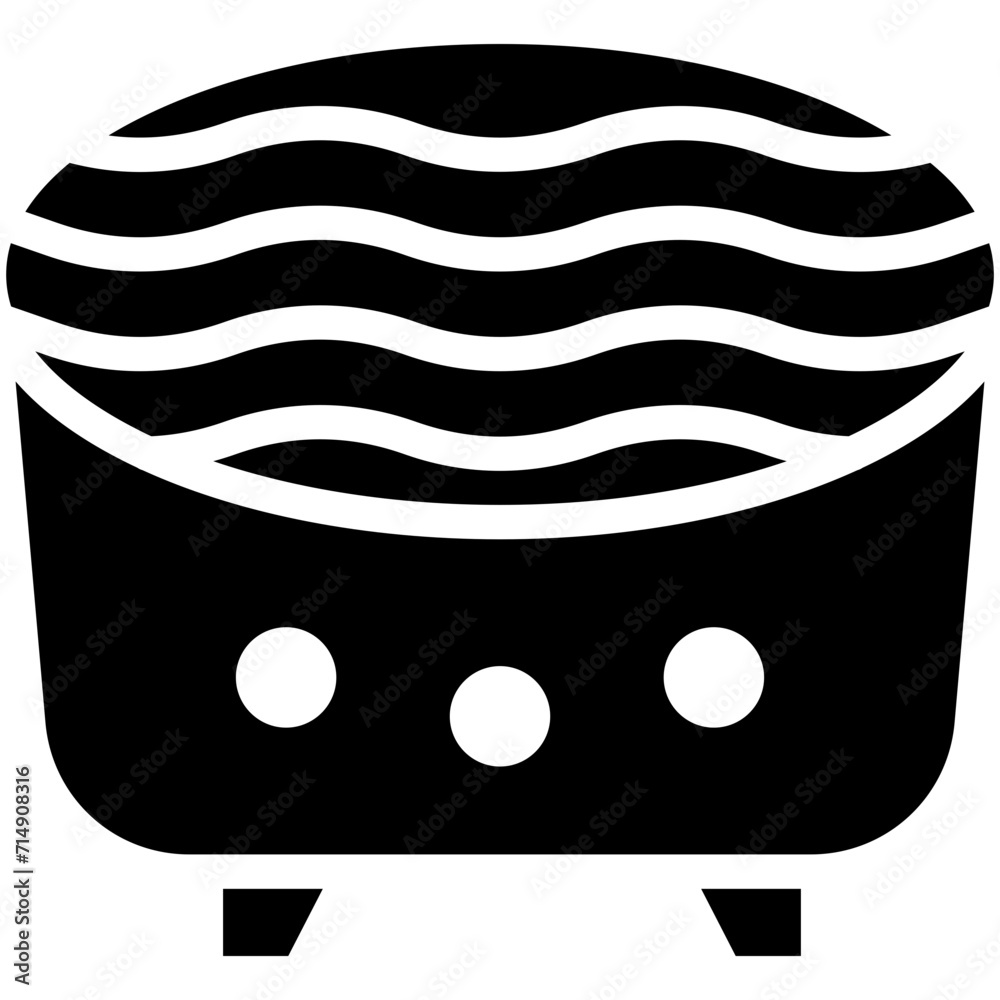 Canvas Prints jacuzzi vector icon illustration of spa iconset.