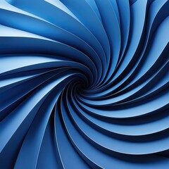 Vortex of Blue: An Abstract Dance of Light, Shadow, and Curves