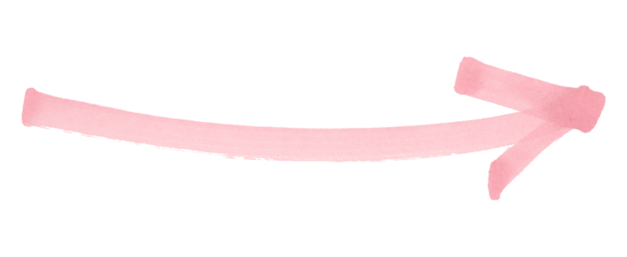 pink arrows isolated on transparent background