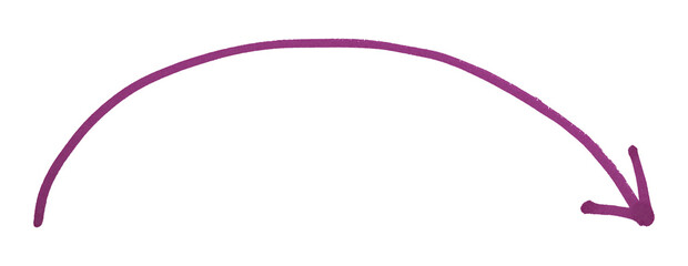 Dark purple arrows isolated on transparent background.
