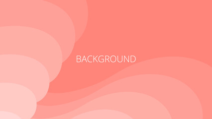Peach pink or coral beige abstract background with wavy pattern and gradient shades, dynamic curve shapes	
