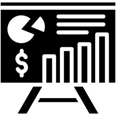 Budget Presentation vector icon illustration of Finance and Money iconset.