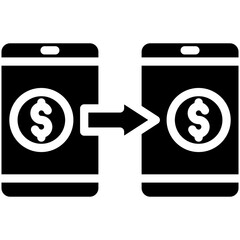 Money Transaction vector icon illustration of Finance and Money iconset.