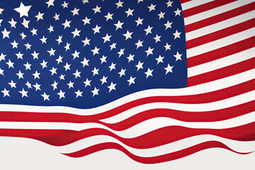 4th of July Celebration: Honoring Independence Day with Patriotic Flag Background
