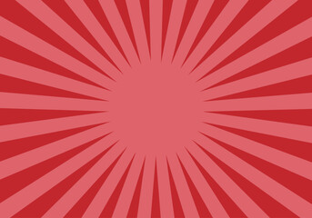 Fondo radial rojo y explosivo.