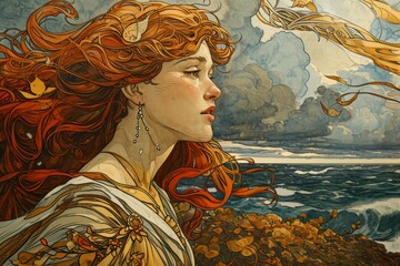 Whispering wind whispers, carrying messages of love and hope across vast distances - Generative AI