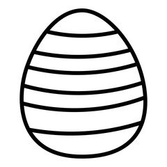 Easter egg drawing line doodle.