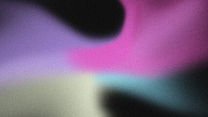 4K Abstract Pastel Wave Risographs blurred grainy gradient banner background texture Colorful digital grain soft noise effect Nostalgia, vintage, retro