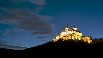 Obraz premium Castle of Forchtenstein in Burgenland by night
