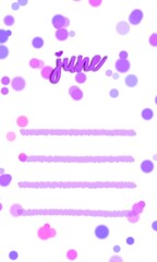 simple colorful monthly planner template with lines