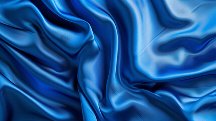 Obraz premium Sky Blue and Royal Blue silk background