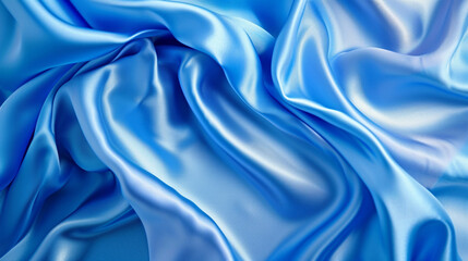 Obraz premium Sky Blue and Royal Blue silk background
