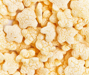 A close-up view of crispy rice cakes, emphasizing their texture and suitability for healthy snacking.