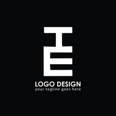 TE ET Logo Design, Creative Minimal Letter ET TE Monogram