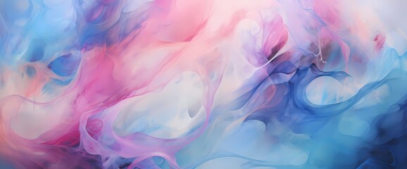 Fototapeta na wymiar A kaleidoscope of fluid motion, with bursts of energetic pink and azure blue creating a mesmerizing dance on a canvas of abstract brilliance.