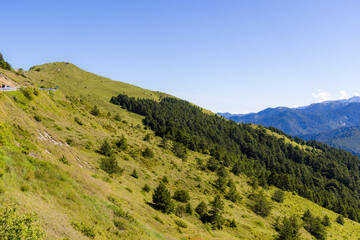 Beautiful mountain over Hehuanshan in Taichung