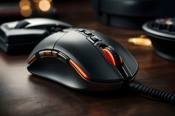 Gaming mouse
Level up your gaming setup with our high-performance gaming mouse. Experience precision, speed, and control like never before as you dominate the virtual battlefield. Our gaming mouse  - obrazy, fototapety, plakaty