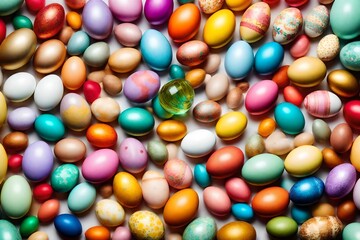 Fototapeta na wymiar Easter eggs colorfull