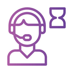 time savings gradient icon