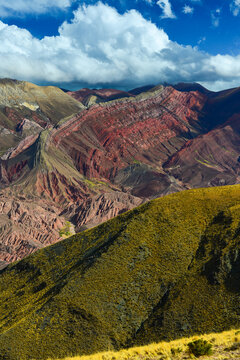 The incredible geology of the Cerro de los 14 Colores, or Fourteen Coloured Mountain, Serranía de Hornocal, Jujuy province, Argentina.