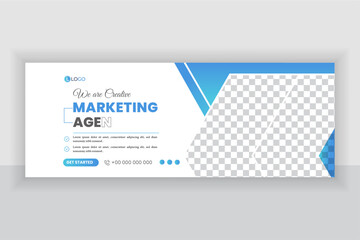 Corporate Business social media facebook cover design web banner template