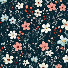 Small flowers pattern, soft