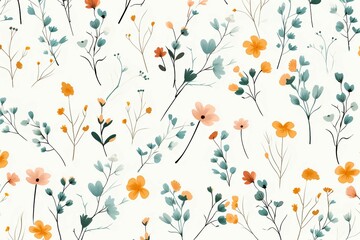 Small flowers pattern, soft