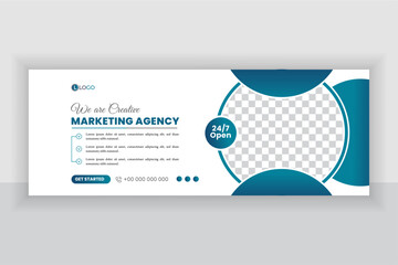 Corporate Business social media facebook cover design web banner template