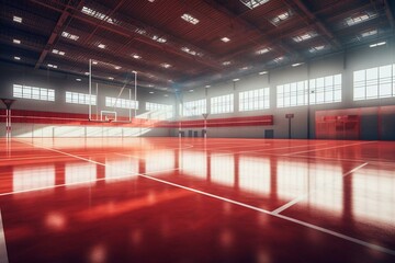 Handball field. Generative AI