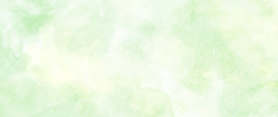 Abstract green vector watercolor texture background. Spring background. Summer illustration.