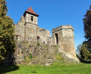 Fototapeta na wymiar Klenova castle ruin, Czech Republic